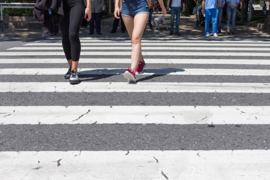 Pedestrian in Crosswalk