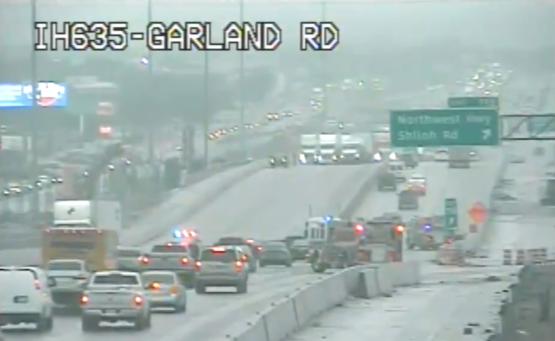 Accident on 635 at Garland Road